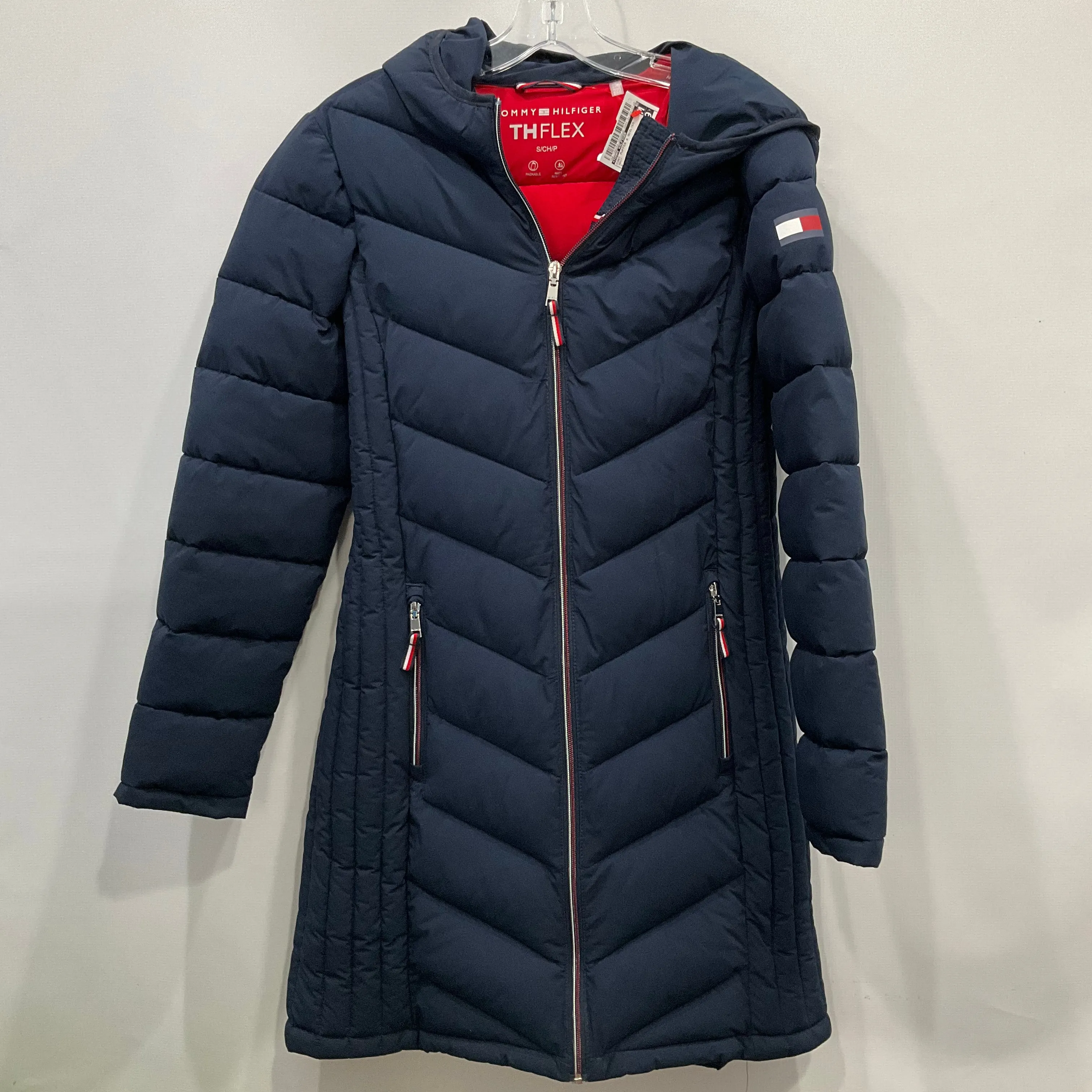 Coat Puffer & Quilted By Tommy Hilfiger In Navy, Size: S